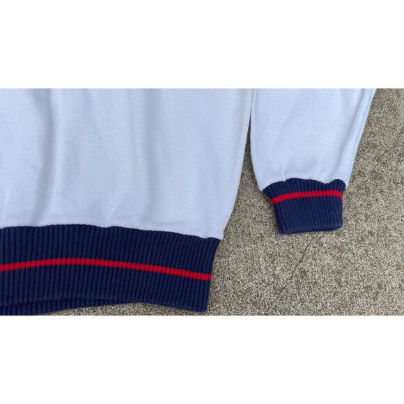 Vintage J'Ma Plum Sweater Men Large White Golf Embroidered Crewneck Long Sleeve - Picture 3 of 5